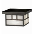 thumbnail image 7 of Meyda Tiffany 51890 Craftsman 14" Wide Flush Mount Square Ceiling Fixture - Brown, 7 of 7