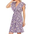 thumbnail image 6 of IROINNID Summer Dress For Women Casual Comfy V Neck Short Sleeve Loose Printing Dress Summer Saving Sale, 6 of 8