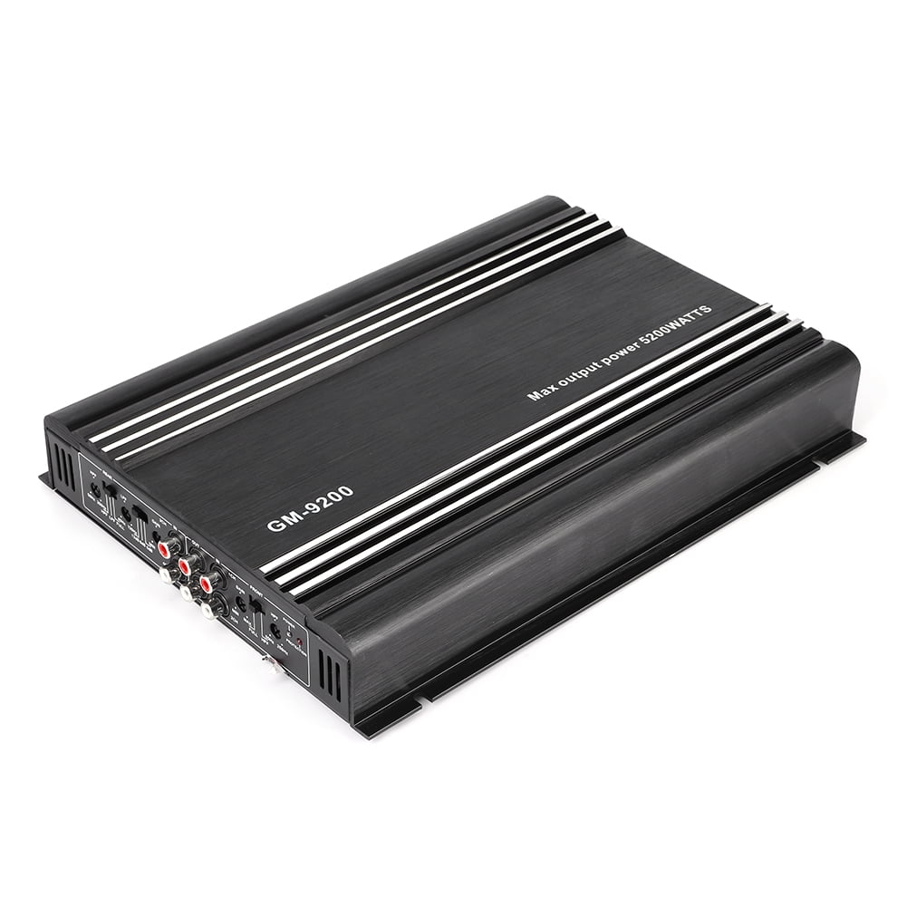 Sonew 5200W 4 Channel Audio Power Amplifier 12V Black Aluminum Alloy
