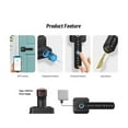 thumbnail image 2 of Fingerprint Digital Biometric Lock Wireless Bluetooth Password Smart Keyless Electronic Handle Door ,Easy to Operate, 2 of 6