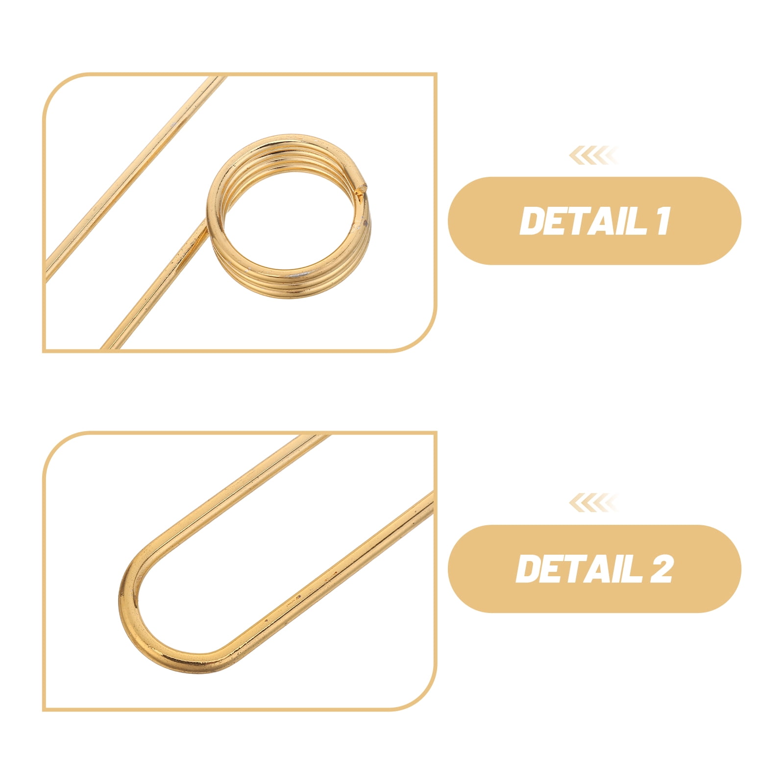 ETHZZLE 2Pcs Golden Metal Bookmarks with Thumb Ring Design for Easy Singlehanded Page Holding
