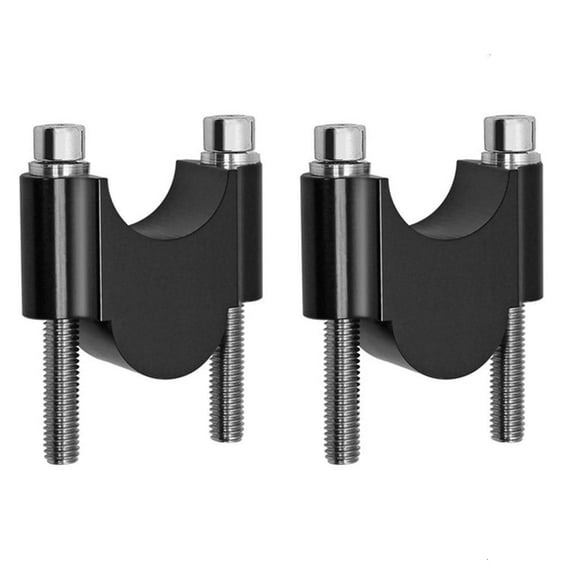 Yammee 2 Inch Pivoting Motorcycle Handlebar Riser For 7/8 22mm Fat Clamp Extend 1 Pair
