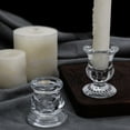 thumbnail image 6 of Necvior Sophisticated Glass Taper Holders, Set of 2, for Wedding Celebration & Festival Home Decors, Clear Candle Accessories, 6 of 12