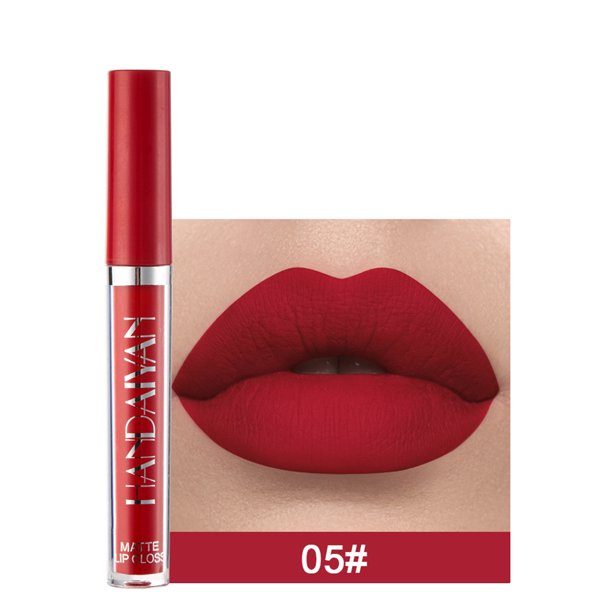 Fiudx Liquidación De Ahorros De Verano Belleza Para Mujer De Larga Duración Líquido Labial Mate Brillo Labial 2,5 Ml
