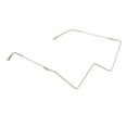 thumbnail image 2 of Semi-rimless Glasses Lensless Eyeglasses Frame Decorative Glasses Frame, 2 of 7