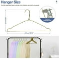 thumbnail image 3 of SPECILITE Wire Hangers 50 Pack, Metal Wire Clothes Hanger Bulk for Coats, Space Saving Metal Hangers Non Slip, Bronze, 3 of 7