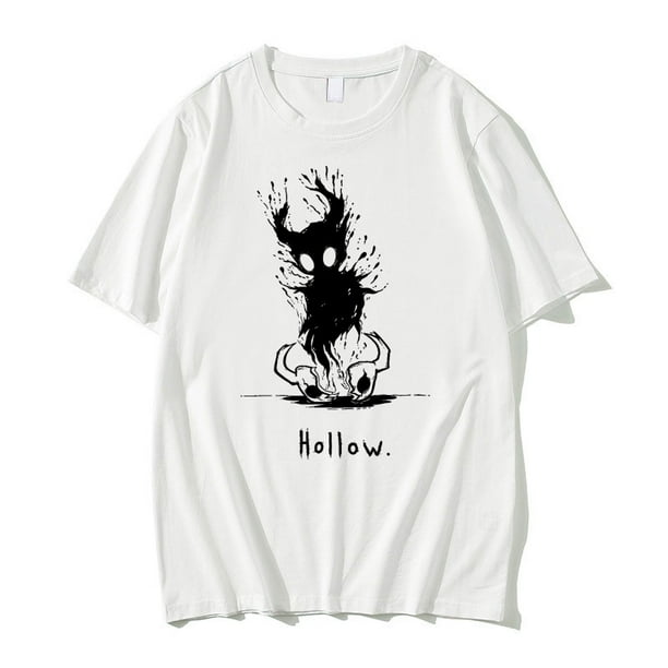 Camiseta gráfica de Hollow Void Hollow Knight para hombre y mujer, camiseta de Anime Harajuku, camiseta de algodón suave de gran tamaño a la moda para hombre.