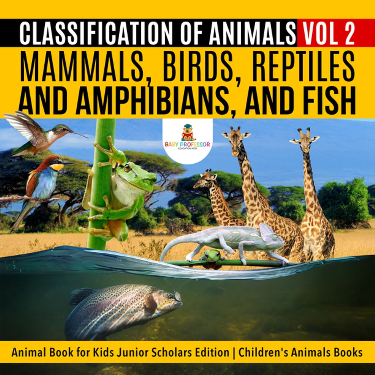 Classification of Animals Vol 2 : Mammals, Birds, Reptiles and Amphibians, and Fish | Animal Book for Kids Junior Scholars Edition | Children's Animals Books - eBook