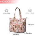 thumbnail image 4 of Poodle Dog and Flower Floral Travel Tote Bags for Women Carry On,Large Weekender Bags for Women Travel,Multi Functional Duffle Bag for Work,Shopping,Sports, 4 of 5