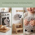 thumbnail image 6 of REGALWOVEN Chenille Hand Towels with Hanging Loop, 1 Pack Funny Bathroom Hand Towel in Sheep Shape, Absorbent Fast Drying Towels Grey 7" x 7", 6 of 6