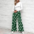thumbnail image 6 of kaondbfi Fashion Casual Women's Wide Leg Pants High Elastic Waisted Pants Trousers with Pockets Summer Casual Pants for Women, 6 of 7