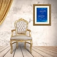 thumbnail image 3 of Borders, Cole 19x24 Gold Ornate Wood Framed with Double Matting Museum Art Print Titled - PP1112-Faded Blueprint Trampoline Poster, 3 of 4