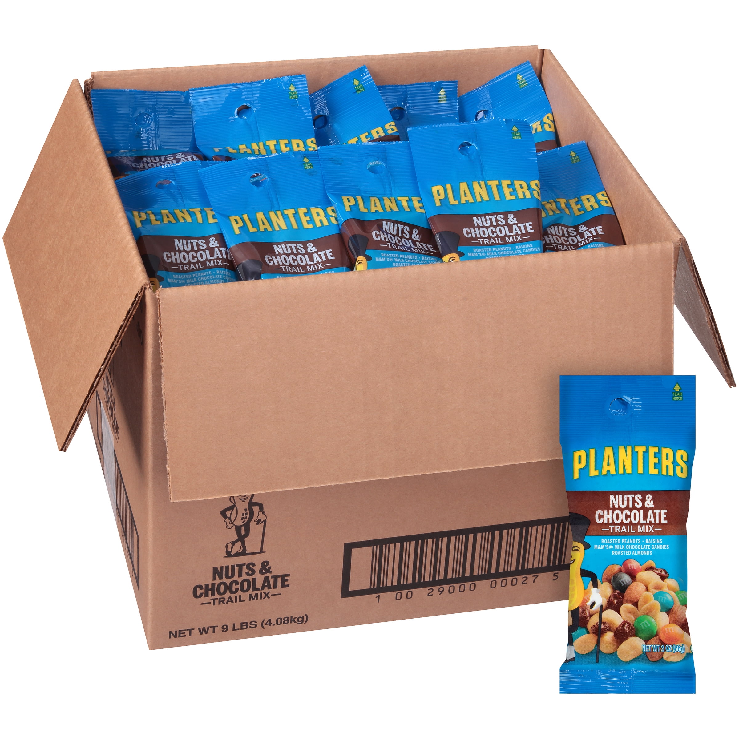 Planters Nuts & Chocolate Single Serve Trail Mix with Roasted Peanuts