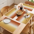 thumbnail image 5 of Orange Yellow Ombre Placemats Set of 6 Contemporary Abstract Gradient Place Mats Indoor Wipeable Table Mats Washable Cloth Dining Table Placemats for Kitchen Holiday Party Home Decor 13x19 Inch, 5 of 9