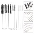 thumbnail image 1 of OULII Drinking Straw Cleaner Brush Set 13Pcs for Tubes Pipes and Baby Bottles with, 1 of 7
