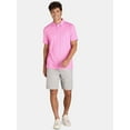 thumbnail image 3 of Birdie Bound Men's and Big Men’s Printed Golf Polo Shirt with UPF50+, Sizes S-3XL, 3 of 5