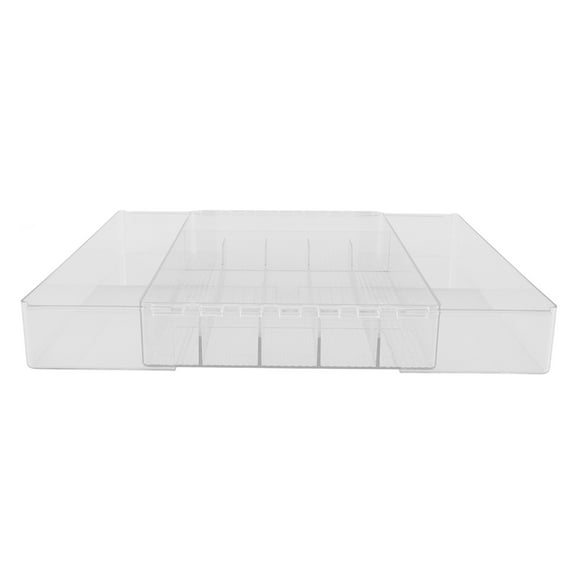 Tableware Organizer Utensils Organizer Adjustable Storage Tray Silverware Organizer Clear Utensil Holder Silverware Tray