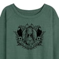 thumbnail image 3 of Corpse Bride - Bride Portrait with Crows & Skulls - Women's Lightweight French Terry Long Sleeve Shirt, 3 of 5