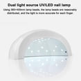 thumbnail image 4 of Lámpara de uñas LED, lámpara de curado rápido de esmalte de uñas de gel con sensor inteligente y configuración de 3 temporizadores, secador de uñas de salón profesional para manicu, 4 of 5