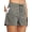 Grayish green, variant on Women's Drawstring Athletic Shorts, Loose Fit Running Yoga Shorts for Fitness and Casual Wear High Waisted Workout Activewear Women Biker Short