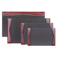 thumbnail image 4 of Dacasso Burgundy Leather 34"" X 20"" Top-Rail Desk Pad, 4 of 4