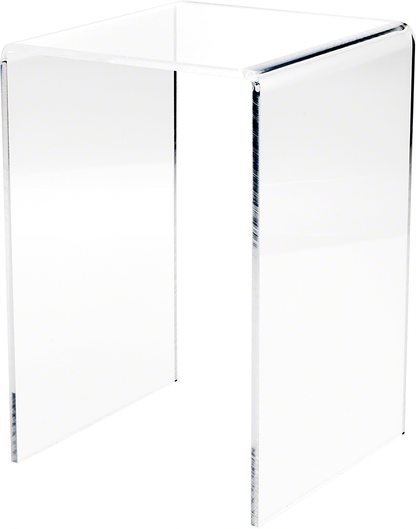 3//32 Thick 3 H x 2 W x 2 D Plymor Clear Acrylic Vertical Square Display Riser