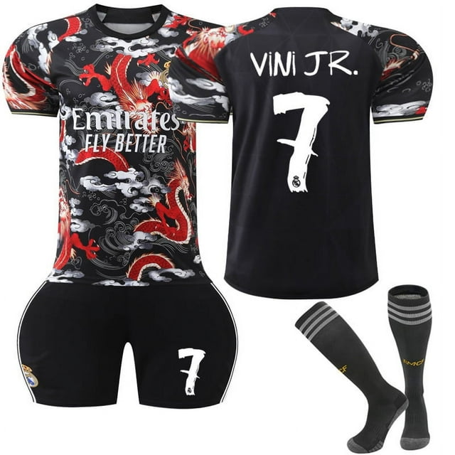Maillot de Football pour Enfants Garçons Filles VINI JR.7# BELLINGHAM 5# RODRYGO 11# MODRIC 10#