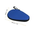 thumbnail image 2 of Uxcell Table Tennis Racket Case Ping Pong Paddle Case Hard Cover Container Bag Gourd Shape, Blue, 2 of 6