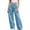 #03 Light Blue 【Mix & Match: Stock Up on Your Favorite Colors】, variant on Women's Polka Dot Denim High Waist Barrel Jeans, Button Zipper Stretch Five Pocket Design, Vintage Wide Leg Casual Pants for Dating Shopping Summer | TruHer,Coffee XL