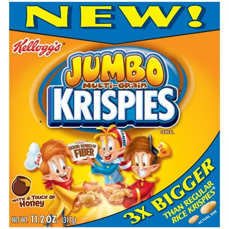 Krispies: Cereal With Honey Jumbo Multi-Grain, 11.2 oz