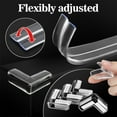 thumbnail image 3 of Scheam 1 Roll 6.6Ft Corner Protector,Come with 4 L Shaped Soft Corners,Clear Furniture Corner Guards,Edge Safety Bumpers,Table Sharp Corners Adhesive Tape,for Cabinet Crib Proofing, 3 of 7
