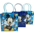 thumbnail image 2 of Disney Mickey Mouse Reusable Party Favor Goodie Small Gift Bags 12 (12 Bags), 2 of 5