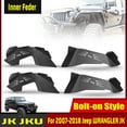 thumbnail image 4 of HAWKELY For 2007-2018 Jeep WRANGLER JK 2/4 DR Inner Fenders Front&Rear Kit Bolt-on Style, 4 of 11