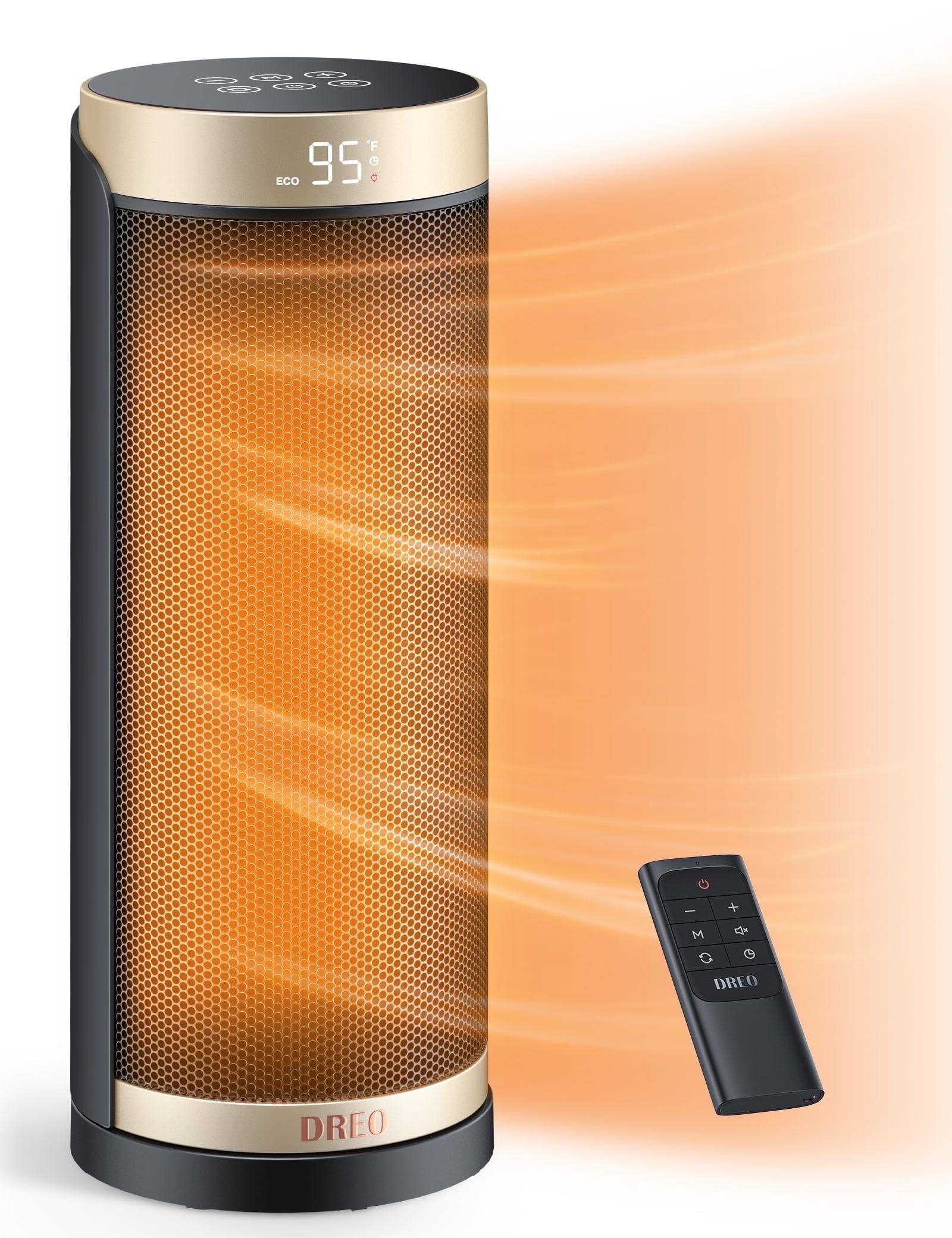 Dreo Space Heater, 70° Oscillating Ceramic Heater, 1500W Quiet