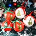 thumbnail image 3 of Christmas Ball Tree Hanging Ornaments Santa Snowman Pattern Red White Ball for Xmas Tree Decor Holiday Party Wedding Decoration, 3 of 5
