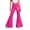 Hot Pink, variant on XINXIAOO Girl Uniform Flare Leg Pants Elastic Waist School Trousers Preppy Back to School Clothes Boys Girls Clothes Size 9-10 Years