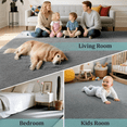 thumbnail image 2 of UNTIMATY Soft Low Pile Area Rug, 5' x 8' Modern Area Rugs for Living Room Bedroom Carpet, Gray, 2 of 6