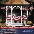 thumbnail image 4 of Anley (4 Pack) USA Pleated Fan Flag, 3x6 Ft American US Bunting Flags Patriotic Stars & Stripes - United States Half Fan Banner, 4 of 6