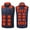 Blue, variant on Women's Plus Size Heated Vest with 28 Heating Zones Rechargeable Warm Fleece for Winter Outdoor