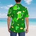 thumbnail image 6 of Bixox Men's Hawaiian Shirts Men's St Patrick's Day2 Print Short-Sleeve Shirt-Small, 6 of 8