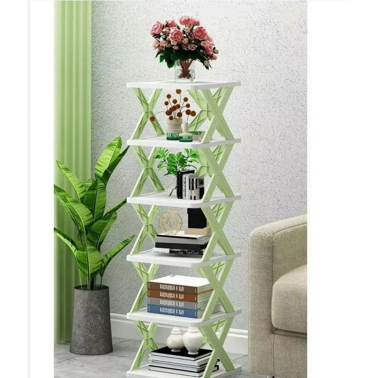 8 Tiers Vertical Narrow Shoe Rack Corner Shoe Storage Organizer for Small  Space