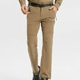 thumbnail image 5 of Tdoqot Hiking Cargo Pants for Men- Cotton Outdoor Breathable Slim Casual Mens Pants Coffee, 5 of 9
