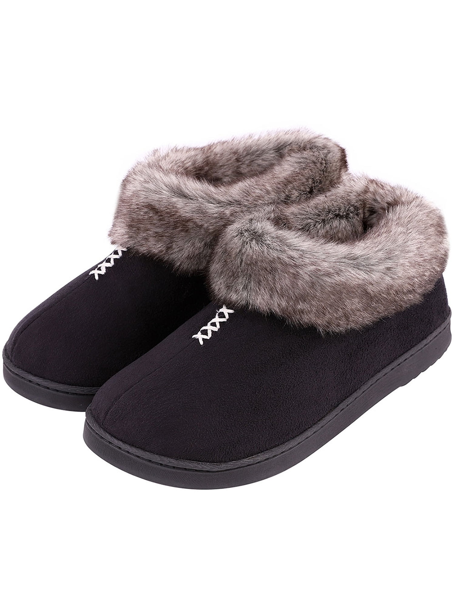 womens moccasin bootie slippers