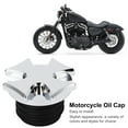 thumbnail image 3 of Fuel Gas Tank Oil Cap, Wear Resistant Easy To Clean Motorcycle Fuel Tank Cap Fancy Appearance Sealing  for Touring Black,Silver, 3 of 7
