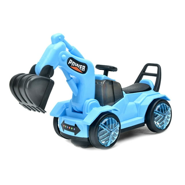 Construction Vehicle Toy Plastic Color Changing Excavator Toy Car Toy for Kids