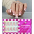 thumbnail image 1 of Uñas postizas Press On Anyos 32 piezas French Tip Soft Gel, 1 of 6