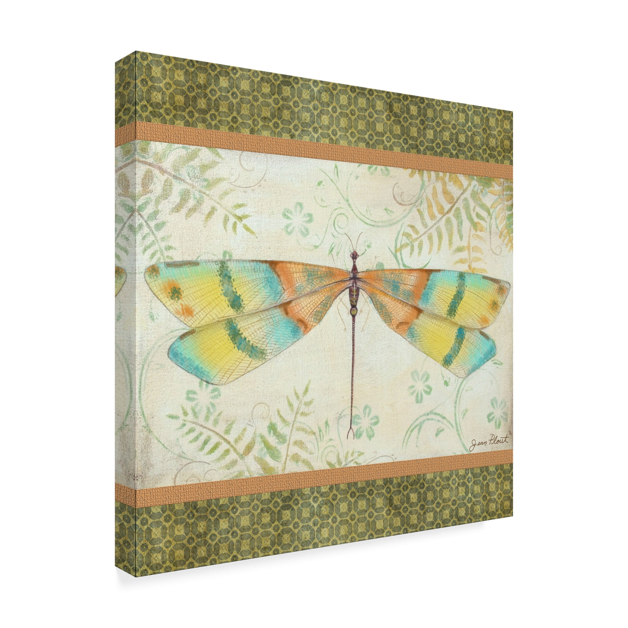 Trademark Fine Art 'Lebellule 1 Dragonfly' Canvas Art by Jean Plout
