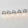 thumbnail image 7 of KAWOTI 5-Light Chrome Vanity Light with Clear Glass Shade, 7 of 7