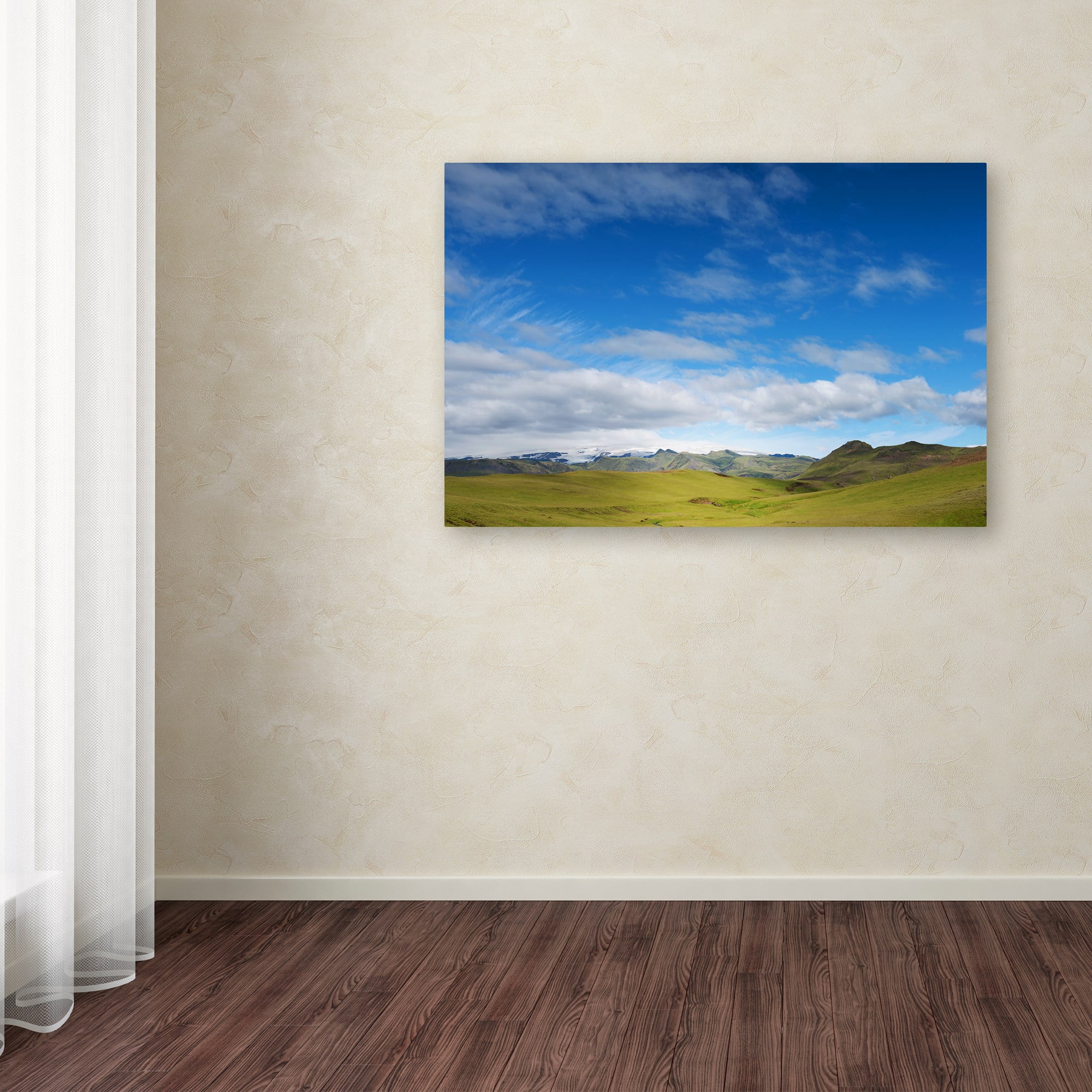 Trademark Fine Art 'Clouds Over Glacier' Canvas Art by Philippe Sainte-Laudy