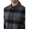 thumbnail image 3 of Chaps Men's & Big Men's Long Sleeve Stretch Button Down Flannel Shirt, 3 of 5